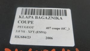 Peugeot 407 Tylna klapa bagażnika 