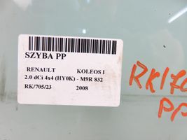 Renault Koleos I Front door window glass four-door 