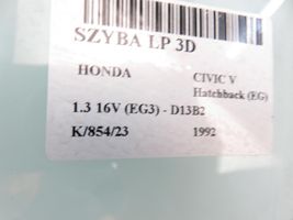 Honda Civic Front door window/glass (coupe) 