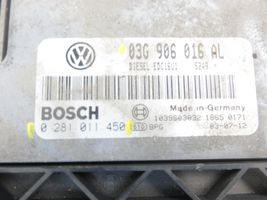 Volkswagen Touran I Variklio valdymo blokas 0281011450