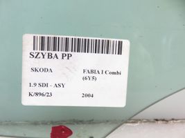 Skoda Fabia Mk1 (6Y) Szyba drzwi przednich 