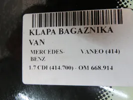 Mercedes-Benz Vaneo W414 Tylna klapa bagażnika 