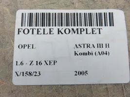 Opel Astra H Fotele / Kanapa / Komplet 
