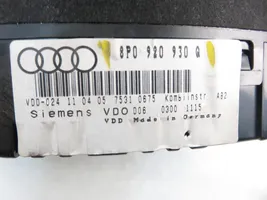 Audi A3 S3 8P Tachimetro (quadro strumenti) 