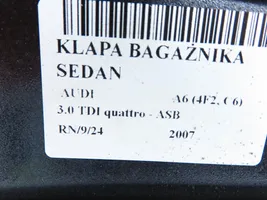 Audi A6 S6 C6 4F Aizmugurējais pārsegs (bagāžnieks) 