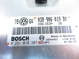Volkswagen PASSAT B5 Moottorin ohjainlaite/moduuli 0281010307