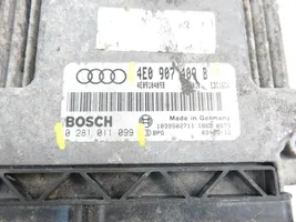 Audi A8 S8 D3 4E Moottorin ohjainlaite/moduuli 0281011099
