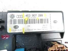 Audi A8 S8 D3 4E Module de contrôle carrosserie centrale 4E0907289