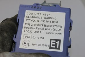 Toyota Verso Unité de commande, module PDC aide au stationnement 8934064050