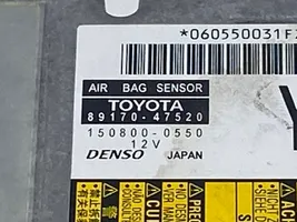 Toyota Prius+ (ZVW40) Airbag control unit/module 8917047520