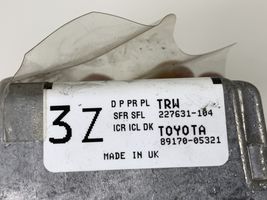 Toyota Avensis T270 Oro pagalvių valdymo blokas 227631104