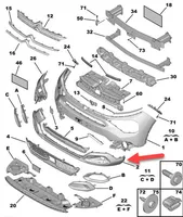 Citroen C4 III e-C4 Etupuskurin jakajan koristelista 9834703280