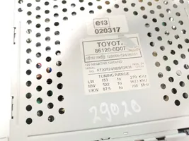 Toyota Yaris Radio / CD/DVD atskaņotājs / navigācija 86120-0D070