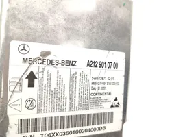 Mercedes-Benz E AMG W212 Oro pagalvių valdymo blokas A2129010700