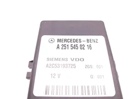 Mercedes-Benz R W251 Sterownik / Moduł tylnego zawieszenia pneumatycznego A2515450216