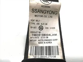 SsangYong Rexton Ceinture de sécurité avant 74610-08004LAM