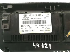 Audi A6 S6 C6 4F Oro kondicionieriaus/ klimato/ pečiuko valdymo blokas (salone) 4F2820043Q