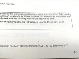 Renault Megane II Carnet d'entretien d'une voiture 