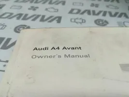 Audi A4 S4 B8 8K Omistajan huoltokirja 