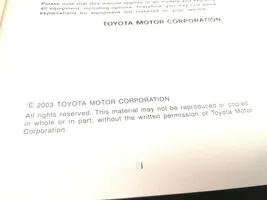Toyota Yaris Verso Libretto di servizio dei proprietari 