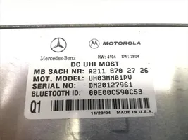 BMW 1 E81 E87 Bluetoothin ohjainlaite/moduuli A2118702726