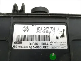 Volkswagen Polo IV 9N3 Module de contrôle de boîte de vitesses ECU 001927731J