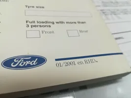 Ford Mondeo MK IV Owners service history hand book --