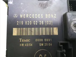 Mercedes-Benz C W203 Durų elektronikos valdymo blokas 2198200226