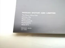 Nissan Murano Z50 Carnet d'entretien d'une voiture 
