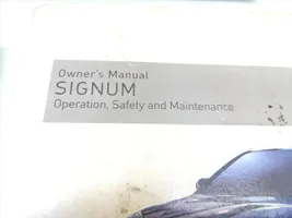 Opel Signum Owners service history hand book 