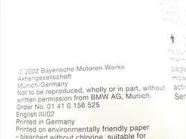 BMW 3 E46 Owners service history hand book 