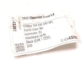 Chevrolet Cruze Sonde lambda 55566650