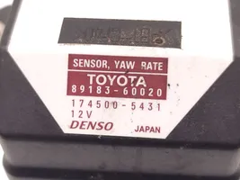 Toyota Land Cruiser (J120) Sensore di imbardata accelerazione ESP 89183-60020