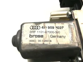 Audi A6 S6 C6 4F Mehāniskais aizmugurē loga pacelšanas mehānisms 4F0959802F