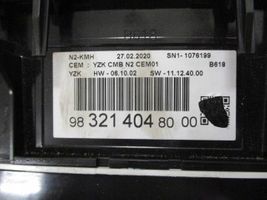 Citroen C3 Compteur de vitesse tableau de bord 9832140480