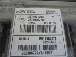 Renault Scenic III -  Grand scenic III Aizdedzes ECU komplekts 237100120R