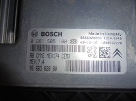 Peugeot 207 CC Komputer / Sterownik ECU i komplet kluczy 9666382080