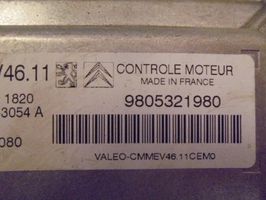 Peugeot 208 Kit calculateur ECU et verrouillage 9805321980