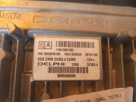 Citroen C4 II Komputer / Sterownik ECU i komplet kluczy 9665996080