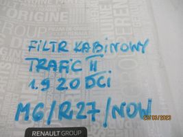 Renault Trafic II (X83) Filtre d’habitacle 7701050319