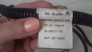 Citroen C4 III e-C4 Cablaggio del sensore di parcheggio (PDC) 9803651780
