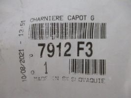 Citroen C3 Charnière, capot moteur 7912F3