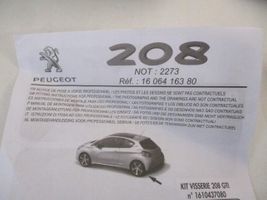 Peugeot 208 Garde-boue arrière 1606416380