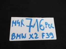 BMW X2 F39 Grilles/couvercle de haut-parleur arrière 7423251