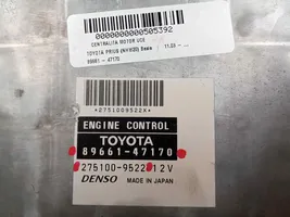 Toyota Prius (XW20) Centralina/modulo del motore 8966147170