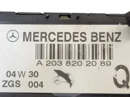 Mercedes-Benz C W203 Amplificateur d'antenne A2038202089