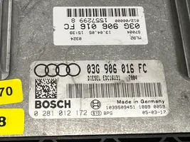 Audi A4 S4 B6 8E 8H Unité de commande, module ECU de moteur 03G906016FC