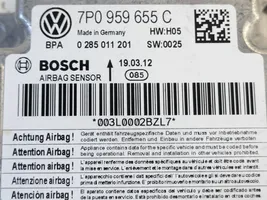 Volkswagen Touareg II Module de contrôle airbag 7P0959655C