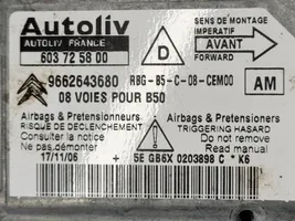 Citroen C4 I Airbag control unit/module 9662643680