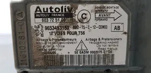 Peugeot 307 Module de contrôle airbag 9653493180